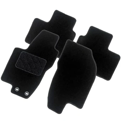 Image de AutoStyle TM ME570 Ensemble de tapis sol Textile avant et arrière 4 noir