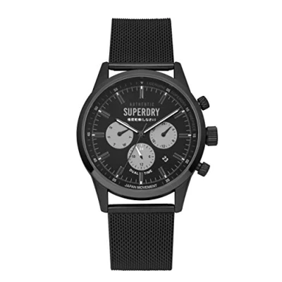 Image de Superdry Hommes Multi Cadrans Quartz Montre avec Bracelet en Acier Inoxydable SYG256BM