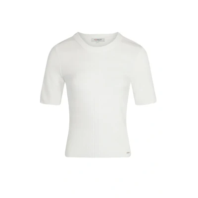 Image de Morgan Short Sleeves Tshirt basique, Femme, Taille: Medium, Ecru