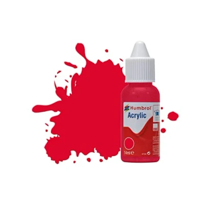 Image de Humbrol Flacon Compte Gouttes en Acrylique, NO238 Flèche Rouge , 14 ML