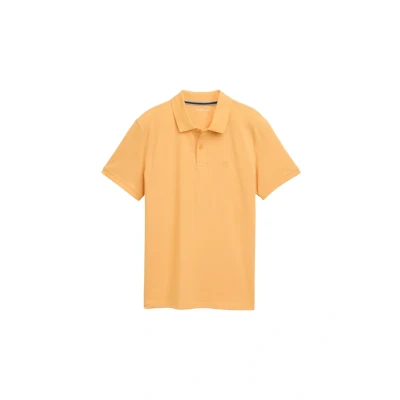 Image de TOM Tailor Basic WITH Contrast Polo, Homme, Taille: Large, Peachy orange