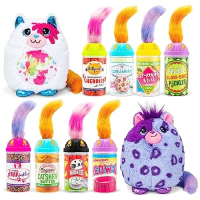 Image de Misfittens Peluche à offrir de chat collectionner surprise, Basic Fun, 03936, douce, pour filles et garçons, jouets jeunes enfants, partir 4 ans