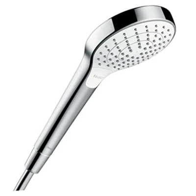 Image de hansgrohe Pommeau de douche Croma Select S, douchette à main,110mm diamètre, 3 types jet, blanc/chromé, 26802400