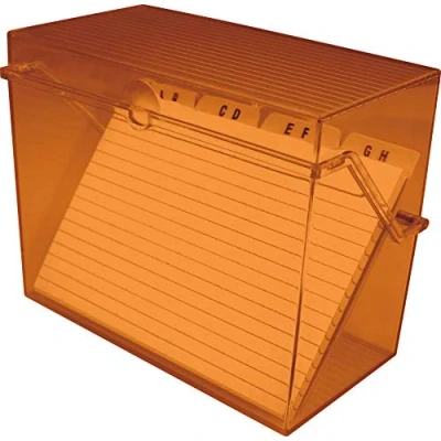 Image de Helit Petit Bo&quot;Tier Translucide pour Fiches Format A8 ?