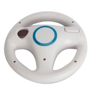Image de ameego Steering Wheel Design Stand Mario Kart Racing Game For Wii Controller (White)