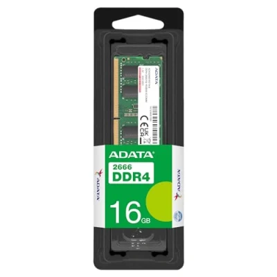 Image de ADATA Premier 16GB, DDR4, 2666MHz (PC4 21300), CL19, SODIMM Memory, 1024x8