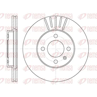 Image de REMSA 6175.10 Disque de frein Essieu avant 256, 256 20 4 ventilé VOLKSWAGEN: GOLF 3, 2, Polo III 3/5 portes, SEAT: Ibiza Arosa