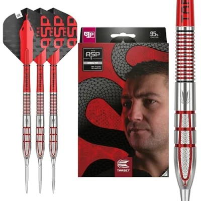 Image de Target Darts Nathan Aspinall Gen 2 24G 95% Wolfram Swiss Point Jeu de fléchettes à Pointe d&#039;acier