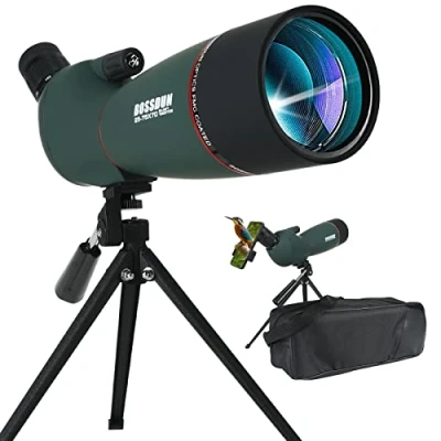 Image de 25 75x70 Longue Vue avec Trépied, Sac de Transport et Adaptateur pour Smartphone L&#039;observation des Oiseaux Visite Safari Observation étoiles Tir à l&#039;arc Camping Faune Paysage (GN016)