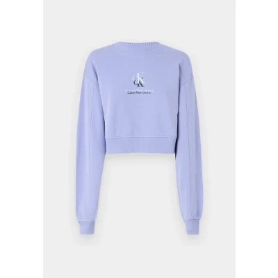 Image de Calvin Klein Jeans Shadow Graphic Crewneck Sweatshirt, Femme, Taille: Medium, Persian violet