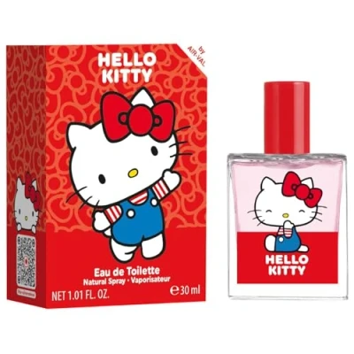Image de Hello Kitty Eau de Toilette pour Enfant dans un joli flacon en verre et motif Cadeau Fille (30 ml)