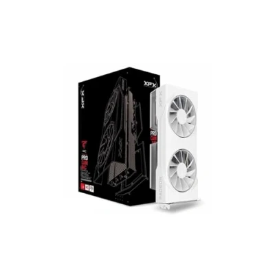 Image de XFX Swift AMD Radeon RX 9060 XT OC White Gaming Edition avec 16 Go GDDR6 HDMI 2xDP, RDNA™ 4 (RX 96TSW16WQ)