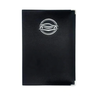Image de Nemau Porte Constat Amiable et Documents Véhicule Fourni avec Deux Constats Fabriqué en France Résistant &amp; Compact Modèle Simili Cuir Noir