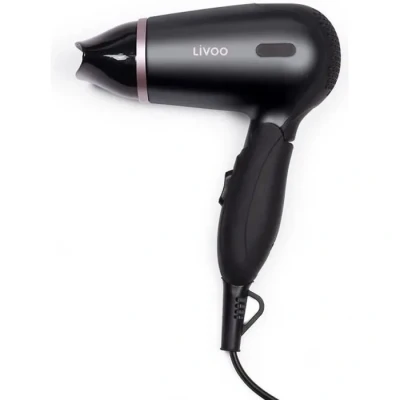 Image de Sèche cheveux de voyage pliable LIVOO DOS175 2 vitesses Bi voltage 120/230V Concentrateur d&#039;air inclus Neuf