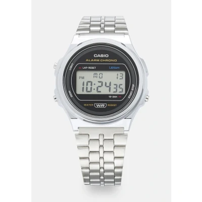 Image de Casio Round Unisex Montre à affichage digital silvercoloured, Taille: One Size, Silver coloured