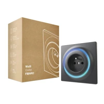 Image de FIBARO Walli Outlet E / Z Wave Plus FGWOE 011 8 Prise intelligente type Anthracite