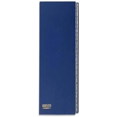 Image de EXACOMPTA Trieur alphabétique 26 compartiments bleu, couverture rigide plastifiée, onglets en plastique