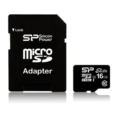 Image de Silicon Power Elite 16 Go MicroSDHC UHS I Classe 10 Neuf
