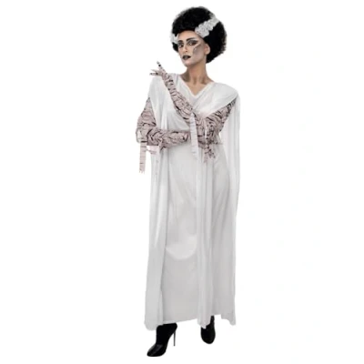 Image de Smiffys Déguisement Universal Monsters fiancée de Frankenstein, Robe avec des bandages et gants