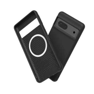 Image de RhinoShield Coque Compatible avec [Pixel 7] SolidSuit Magsafe Fine Technologie d&#039;absorption des Chocs et Finition Premium Mate Classique Noir
