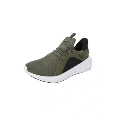 Image de PUMA Mixte Softride Carson Sliptech Road Running Shoe, Olive Black White, 40.5 EU