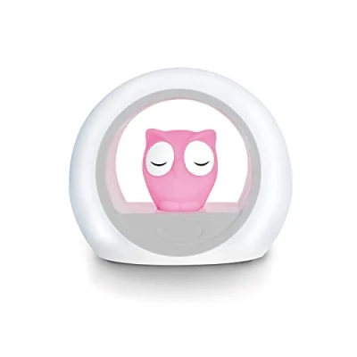 Image de ZAZU Lou la chouette Veilleuse Effrayez les ténèbres avec Arrêt automatique et capteur de pleurs Deux luminosité réglable activée Cry Cadeau d&#039;aide au sommeil pour bébé