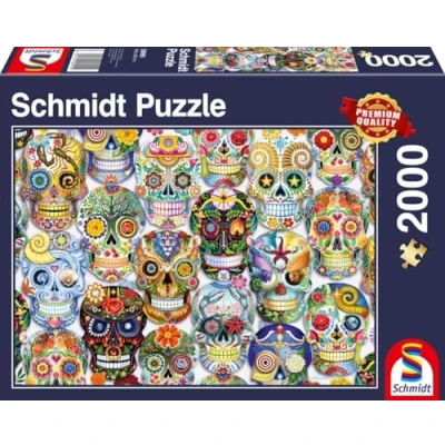 Image de Schmidt Spiele 58995 La Catrina, Puzzle 2000 pièces, Multicolore, Taille Unique