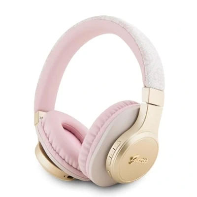 Image de CG MOBILE GUESS Casque Bluetooth GUBH604GEMP Rose 4G Script
