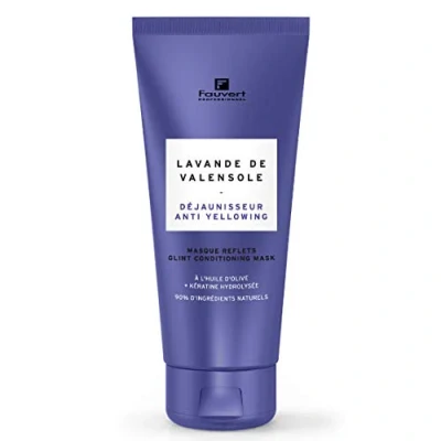 Image de Fauvert Professionnel MASQUE REFLETS DÉJAUNISSEUR Lavande de Valensole (Extrait d’olivier + Kératine hydrolysée) 200ML