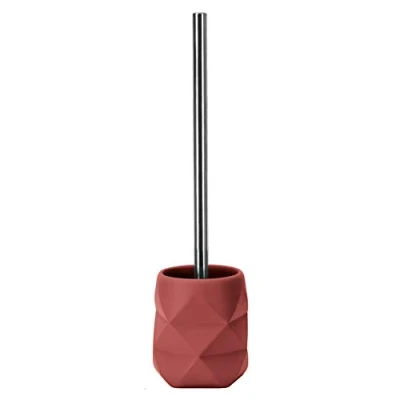 Image de Kleine Wolke Crackle 8430 Porte Brosse WC en polyrésine et Bois de Rose