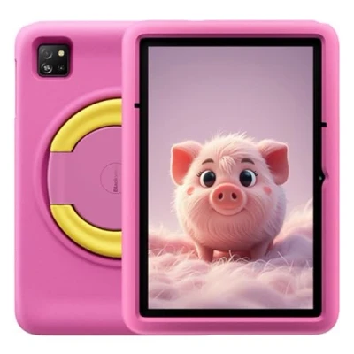 Image de Blackview Tab A6 Kids, 12Go+128Go (1To Externe), Tablette Android 14 pour Enfants, Contrôle Parental, 10,1&quot; HD+ IPS, Batterie 5100mAh, Caméra 5MP+8MP, WiFi 6 Bluetooth, Haut parleurs Dual Box Rose
