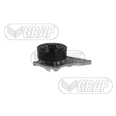 Image de GRAF PA1364 Pompe à eau avec joint d&#039;étanchéite mécanique Tôle d&#039;acier 96 pour système dentrainement courroie trapézoïdale nervures HONDA: CR V 4