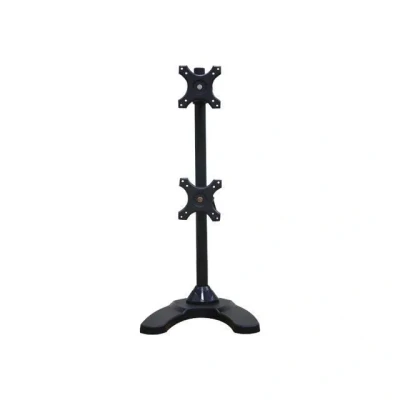 Image de Support de bureau pour 2 écrans plats NEWSTAR FPMA D700DDV Inclinable, pivotant et rotatif Noir