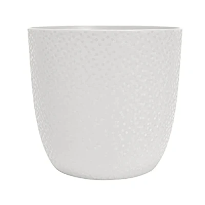 Image de EDA Cache Pot Opale Ø 15,5 cm Blanc Ivoire