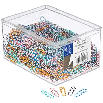Image de ALCO Albert 2259 26 Lot de 1000 pinces à lettres rondes Multicolore mm