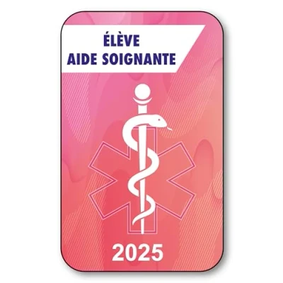 Image de SIGNAL SAFETY Autocollant Sticker Vignette Caducée 2024 pour Pare Brise en Vitrophanie V7 Élève Aide Soignante