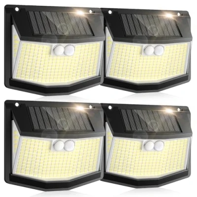 Image de Lampe Solaire Exterieur Detecteur Mouvement: 248 LED Extérieur Projecteur avec Détecteur de Mouvement 3 Modes 270 Eclairage Lumiere Sécurité sans Fil IP65 Etanche pour Jardin Garage Lot 4