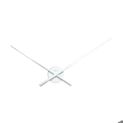 Image de neXtime 3118WI Hands Horloge Métal Blanc 70 x 3,3 cm