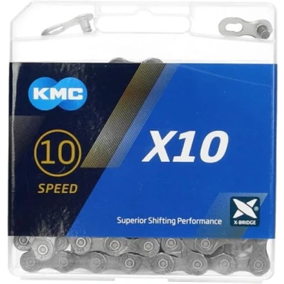 Image de KMC X10 10 chaînes Mixte, Gris, 1/2&quot; x 11/128&quot;