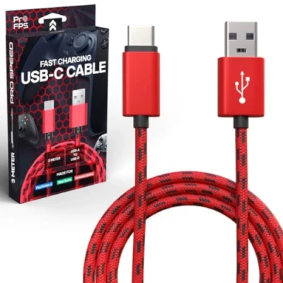 Image de ProFPS Câbles de Charge PS4/PS5 (PS5: USB C A (3m))