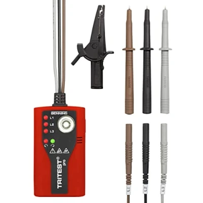 Image de Benning 020052 Tritest pro Indicateur de rotation phases, Rouge/noir