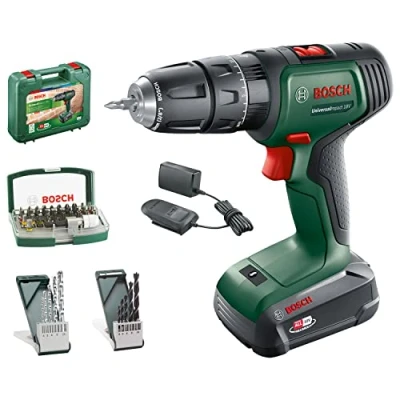 Image de Bosch Home and Garden perceuse à percussion sans fil UniversalImpact 18V (1 Batterie, système 18 V, dans Coffret de Transport) Édition Amazon