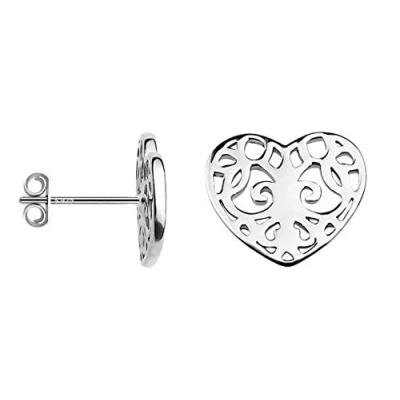 Image de SOFIA MILANI Boucles d&#039;Oreilles pour Femme en Argent 925 avec Motif Forme de Clous Cœur 20626