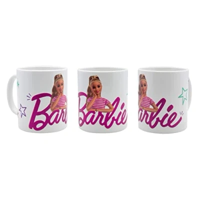 Image de Joy Toy Tasse Barbie en céramique avec motif coloré et quelques paillettes, fille, 22792, multicolore, Taille unique