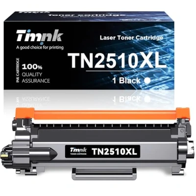 Image de Timink TN 2510XL Toner Haute capacité Compatible avec Brother TN2510XL pour HL L2445DW L2400DW DCP 2627DW L2660DW MFC L2860DW L2800DW Imprimante Laser (1 Noir, 3000 Pages par Toner)