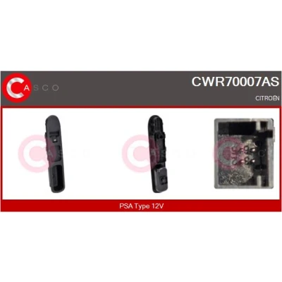 Image de CASCO CWR70007AS Interrupteur, lève vitre du côté passager CITROËN: Berlingo II Van, II, / First I Van