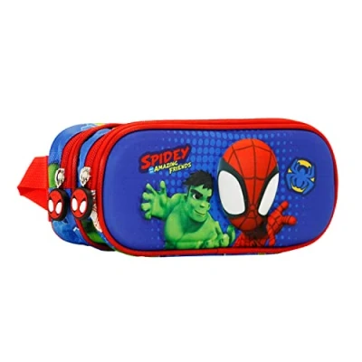Image de Karactermania Spiderman Circles 3D Double Trousse pour enfants, Taille: One Size, Azul