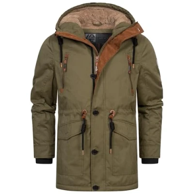 Image de Indicode Jeans Winter Ingillespie Veste d&#039;hiver, Homme, Taille: Medium, Army