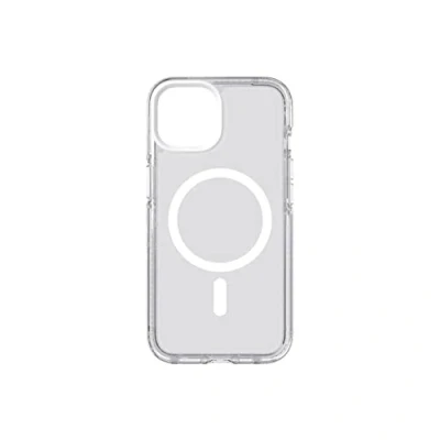 Image de Tech21 Evo Crystal Coque pour iPhone 14, Compatible avec MagSafe, Étui de téléphone Base, TPU, Transparente/Blanc, Protéger des Chutes: 4.9m