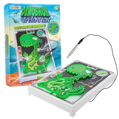 Image de Abeec Dinosaur Operation Jeu D&#039;opération des Dinosaures pour Garçons De Société Enfants À Partir 6 Ans Jouet Dinosaure